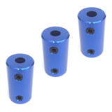 3 Acoplamento Rigido Modelo 14x25mm Furos 5mm X 8mm Aluminio