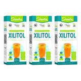 3 Adoçante Líquido Natural De Xilitol Stevia 60ml Stevita