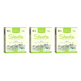 3 Adoçante Orgânico Em Pó 100 Stevia 50 Saches Stevita