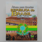 3 Álbum Para Moedas Republica Do Brasil 1889 A 1942 Réis