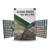 3 Álbuns Para Moedas Brasileiras Plano Real 1994 A 2025