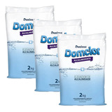 3 Alcalinizante Elevador Alcalinidade Piscina 2kg Domclor