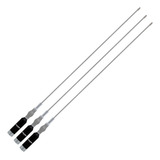 3 Antena Móvel Vhf Mola Na Base Inox 5 8 De Onda M 410c