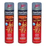 3 Anti Cupim E Brocas Pentox Spray Base Agua 400ml Montana
