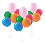 3 Arranjos Enfeite Balões Bexiga Decoração Festa Vareta 45cm