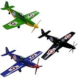 3 Avião De Brinquedo Jato Caça Guerra Infantil Plástico Kit Aeronave Hélice -KIt F-