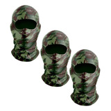 3 Balaclava Touca Ninja Camuflada Pesca Proteção Resistente