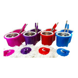3 Balde Mop Rodo Magico Giratório Inox 2 Refil Smart