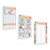 3 Banners Pedagógicos Combinados Chamadinha E Calendário 42c