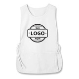 3 Bata Avental Uniforme C Amarra Lateral Personalizada Logo