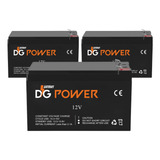 3 Baterias Selada Dg Power 12v