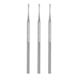 3 Bisturi Ponteiro Profissional Aço Inox Podologia Ref 472