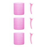 3 Bobs Velcro Grande Cabelo 3 Clips Grampo Franja 5 5cm
