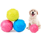 3 Bolas Bolinhas Com Apito Pet Cães Cachorros Pequeno Médio Cor Coloridas