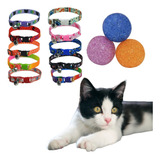 3 Bolinhas Plásticas Guizo Gato coleiras Elásticas 10 Unid 