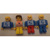 3 Bonecos 1 Tronco De Corpo Compatível Com Lego