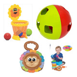 3 Brinquedo Didático Empilha Baby Macaco   Basketball   Bola