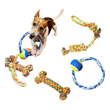 3 Brinquedos Pet Corda Resistente Interativo Cachorro Forte