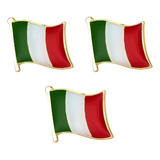 3 Broche Itália Pin Bandeira Diplomata