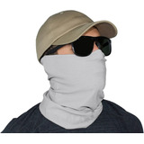 3 Buff Bandana Pesca Ciclismo Proteção Uv50 Cor Cinza Claro