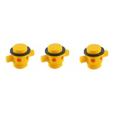 3 Bujão P Viveiros Barcos De Pesca Em Plastico Flange 25mm
