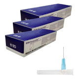 3 Caixa Agulha Bd 30x0 60 23g antiga 30x7 Preta 22g 100uni