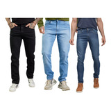 3 Calça Jeans Tradicional Elastano Slim