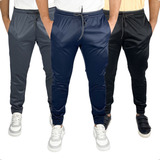 3 Calça Jogger Lisa Helanca Slim Fit Academia Treino