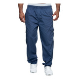 3 Calça Tactel Cargo Masculina Costura Reforçada Poliéster
