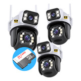 3 Câmera Externa Ip Smart Wifi A28 Lente Dupla C 3 Sd 32gb