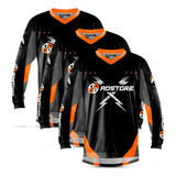 3 Camisas Motocross Trilha Protork Bonita Barata Roupa Blusa