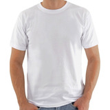 3 Camisetas Brancas Camisas 100 Poliéster Sublimação Full