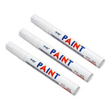 3 Canetas Branca Para Pintar Letras Pneu A Prova D água