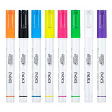 3 Canetas Giz Líquido Colorido 4mm Lousa Vidro Quadro Negro