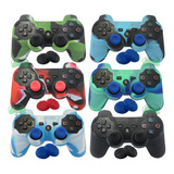 3 Capa Case Silicone Controle Ps3 6 Grips Playstation 3
