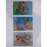 3 Cards Especias Metalizadas Do Desenho Os Flintstones: 1994