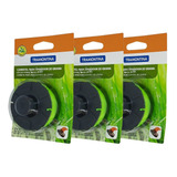 3 Carretel P Aparador Grama 1 Fio Nylon 1 8mm 8m Tramontina