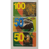 3 Cartões Telefônicos Da Amazônia Celular Pré pagos 100 50 