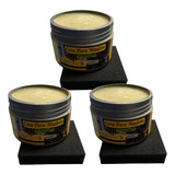 3 Cera De Abelha C Carnaúba Para Madeira Lustra Brilho 250g