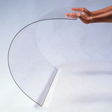 3 Chapas Policarbonato Compacto Cristal 1 Mt X 50 Cm X 3mm