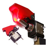 3 Chave Botão Caça C Led Neon Vermelho Tictac Som Nitro Kit
