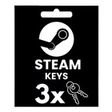 3 Chaves Aleatórias Steam Key Jogos Premium Exclusivos 