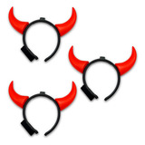 3 Chifrinhos De Diabinha Tiara Fantasia Sexy Aniversário