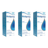 3 Colírios Biolágrima Lubrificante Lentes Contato 15ml Teuto