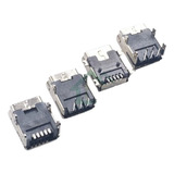 3 Conector Mini Usb Fêmea 5 Pinos Solda Smd Controle Ps3