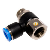 3 Conexões Pneumáticas Banjo Femea Tubo Ø12 Rosca 3 8 Bsp