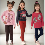 3 Conjunto Bebê Infantil Moletom Barato Flanelado Antialérgi