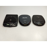 3 Discman Usados Sony Panasonic Ge Com Defeito Ns Leia