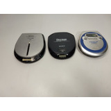 3 Discman Usados Sony Philips Aiwa Com Defeito Lc Leia