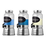 3 Dispenser Vidro Polida 3 Litros Amaciante Sabão Liquido